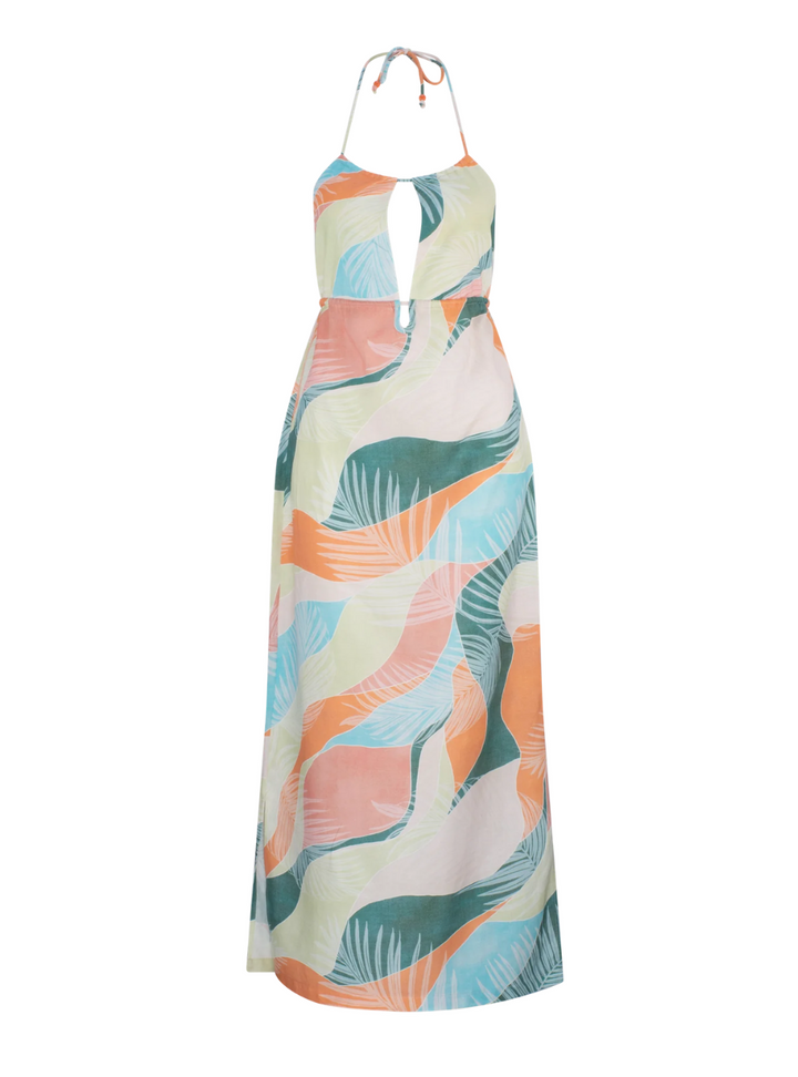 Havana Ferra Midi Dress - Watercolour Tropical
