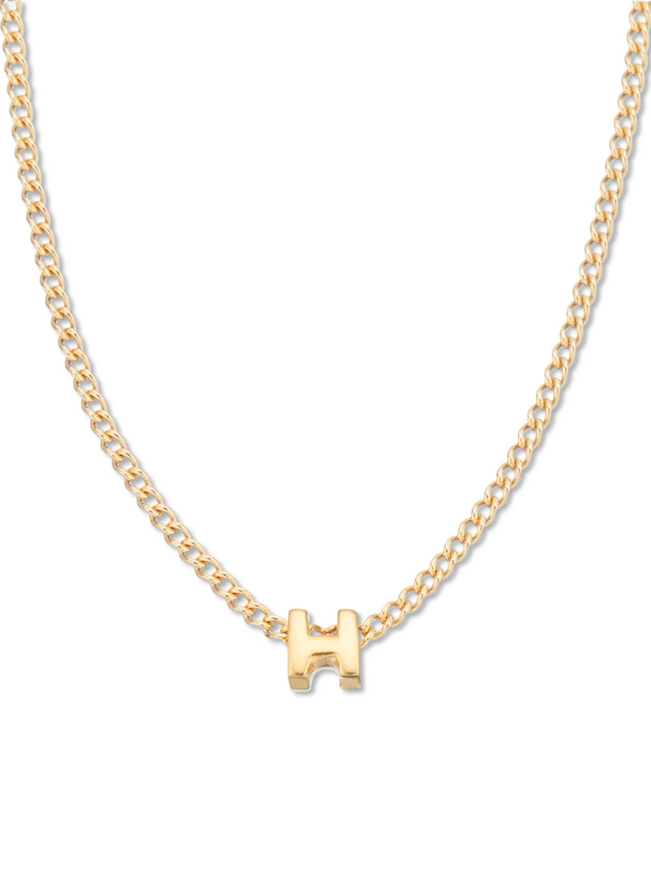 Tiny Love Letter Necklace - H