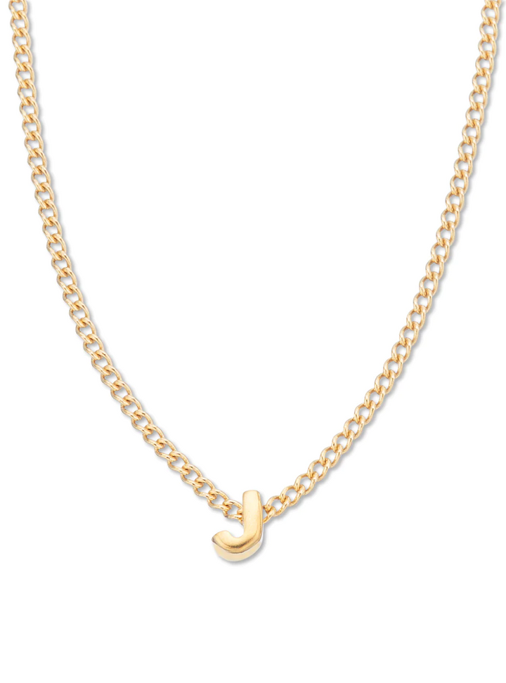 Tiny Love Letter Necklace - J