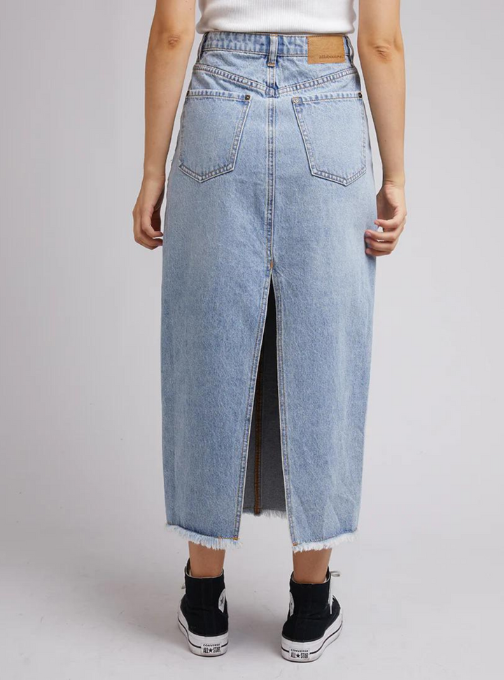 Ray Maxi Skirt - Light Blue