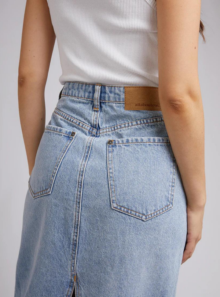 Ray Maxi Skirt - Light Blue