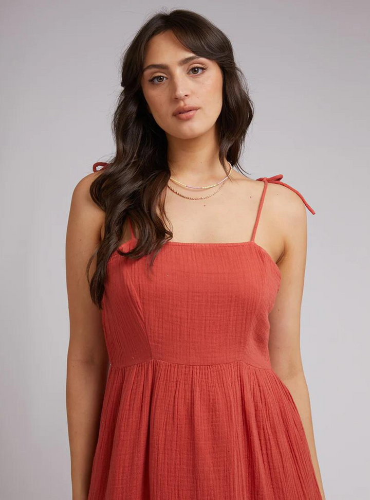 Rowie Mini Dress - Rust