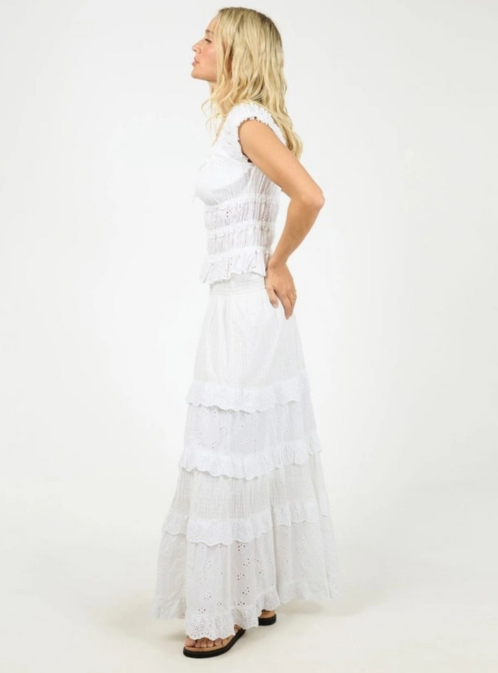 Rain Maxi Skirt - White