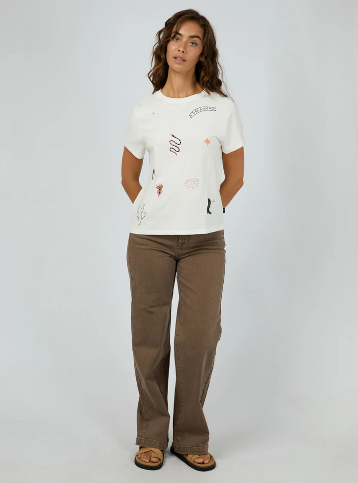 Western Dreamer Tee - Vintage White
