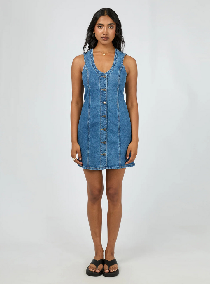 Peta Mini Dress - Heritage Blue