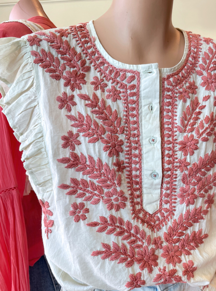 Ashanti Blouse - Azzurro Blossom