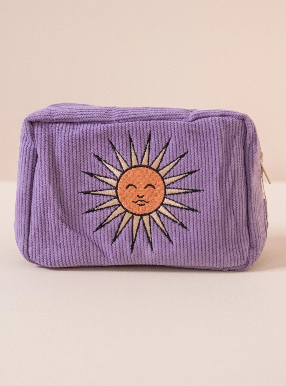 Corduroy Makeup Bag - Lavender