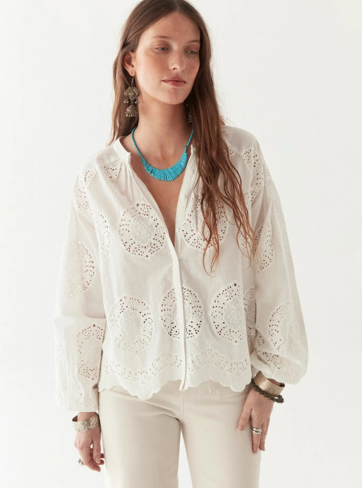 Margaret Blouse - Bath Rose