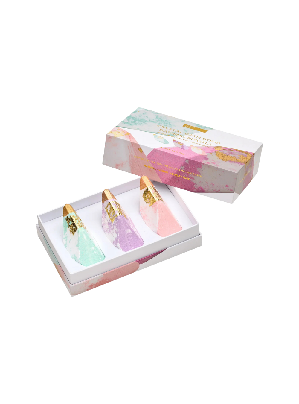 Crystal Bath Bomb Bathing Rituals - 3 pack