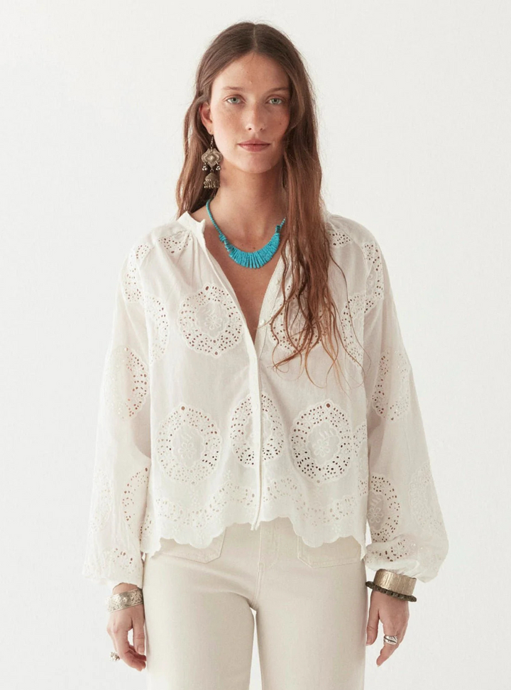 Margaret Blouse - Bath Rose