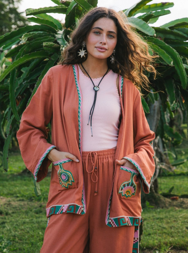 Janis Linen Jacket - Sandstone