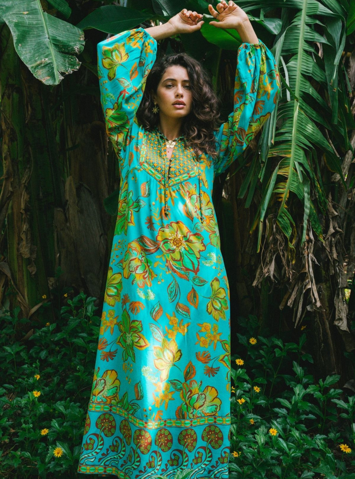 Orion Maxi Dress - Peacock