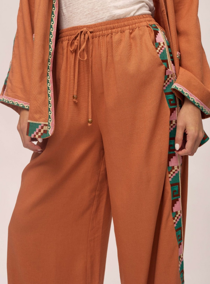 Sunday Linen Pants - Sandstone