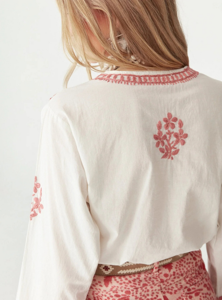 Shyla Blouse - Chikan Blossom
