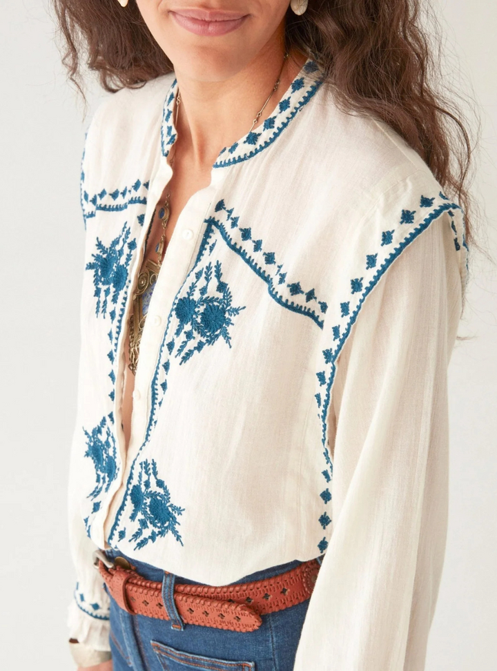 Philippa Blouse - Panna Cotta