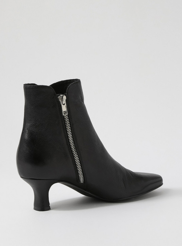 Cheza Ankle Boots -  Black Leather