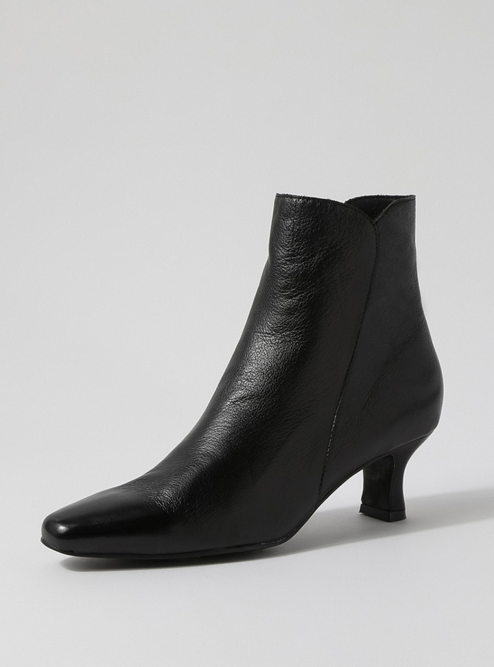 Cheza Ankle Boots -  Black Leather