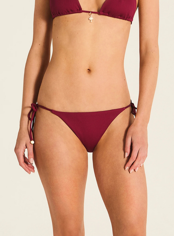 Miranda Bikini Bottom - Burgundy