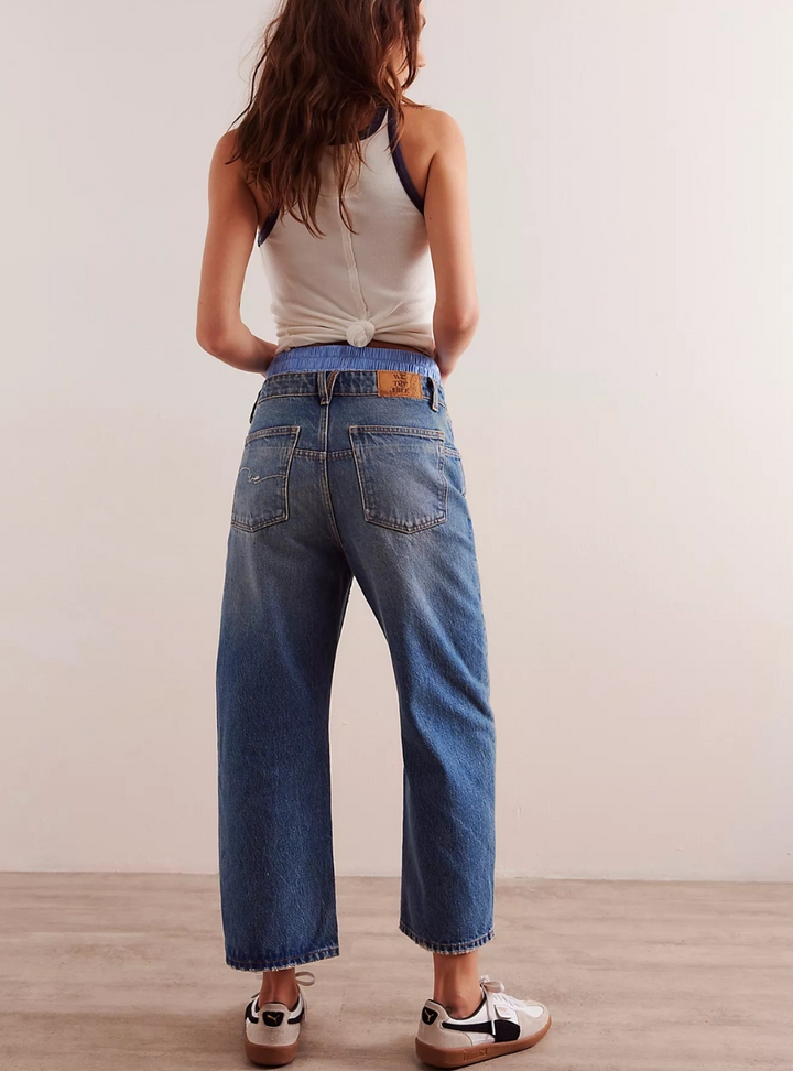 Deep Trance Dropped Boyfriend Jeans - From Beyond