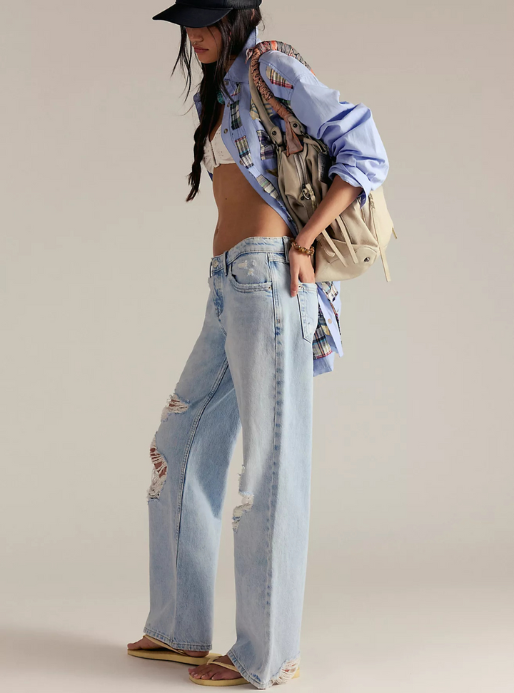 Tennessee Low-Rise Boyfriend Jeans - Indigo Run