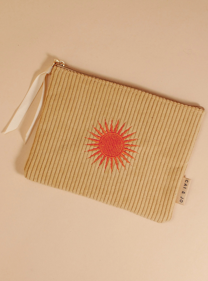 Corduroy Pouch - Pale Ochre