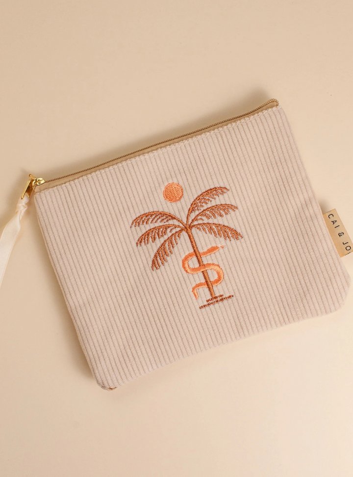 Corduroy Pouch - Stone
