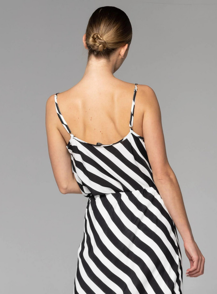 Wonderland Cami - Black White Stripe