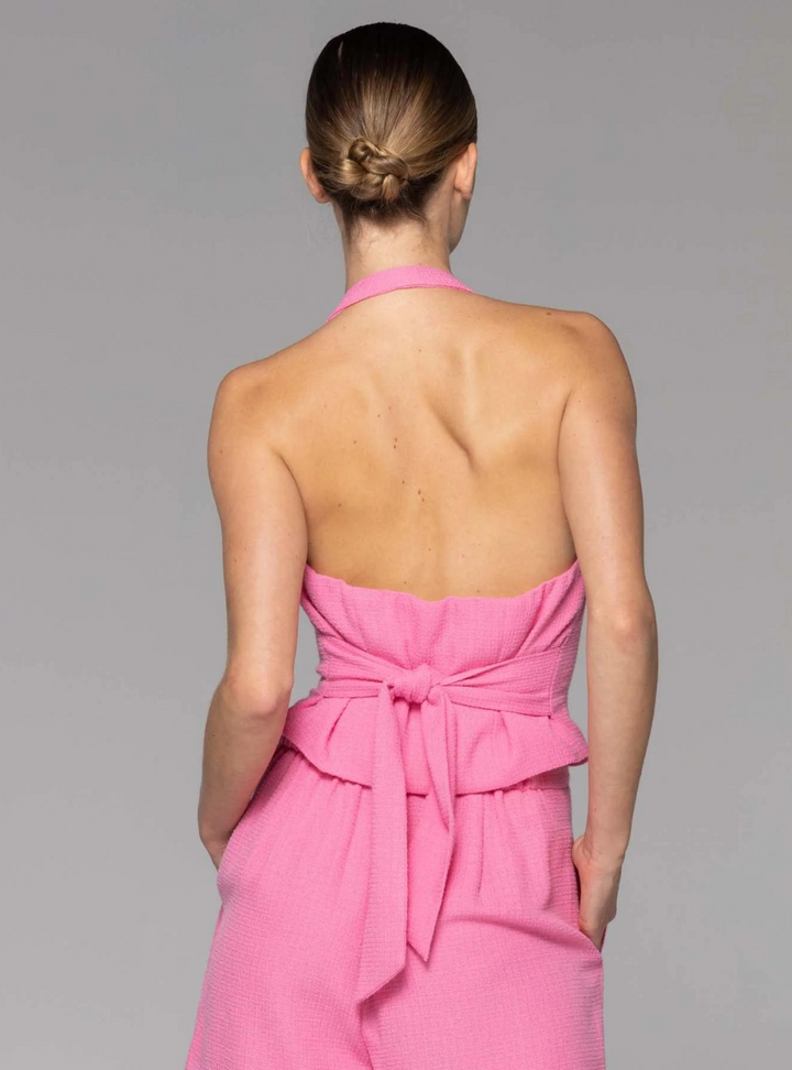 Walk This Way Boucle Vest - Candy Pink