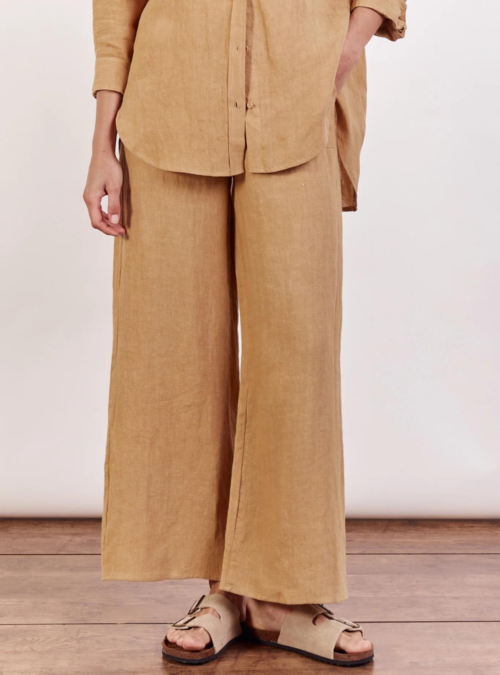 Jude Linen Pants - Caramel