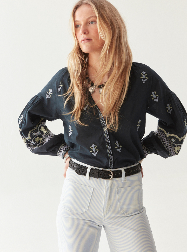 Chandra Blouse - Midnight Wish