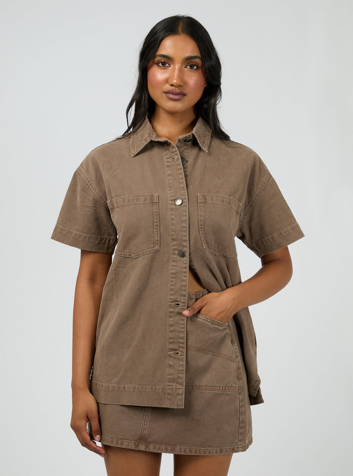 Simi Denim Shirt - Cocoa