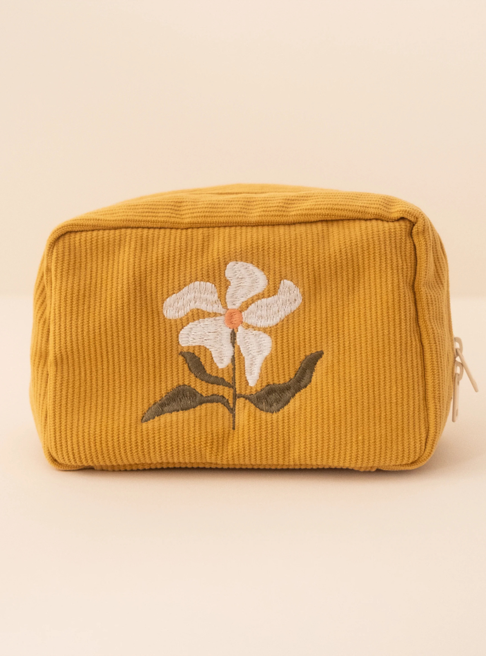 Corduroy Makeup Bag - Marigold