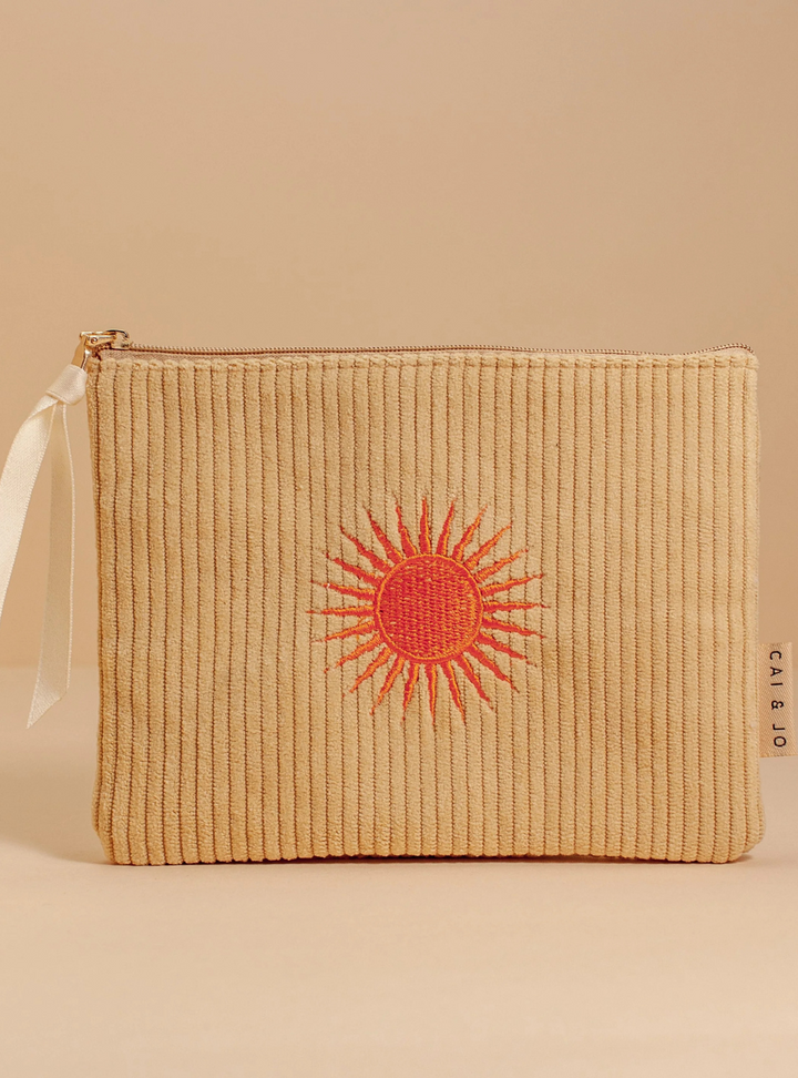 Corduroy Pouch - Pale Ochre