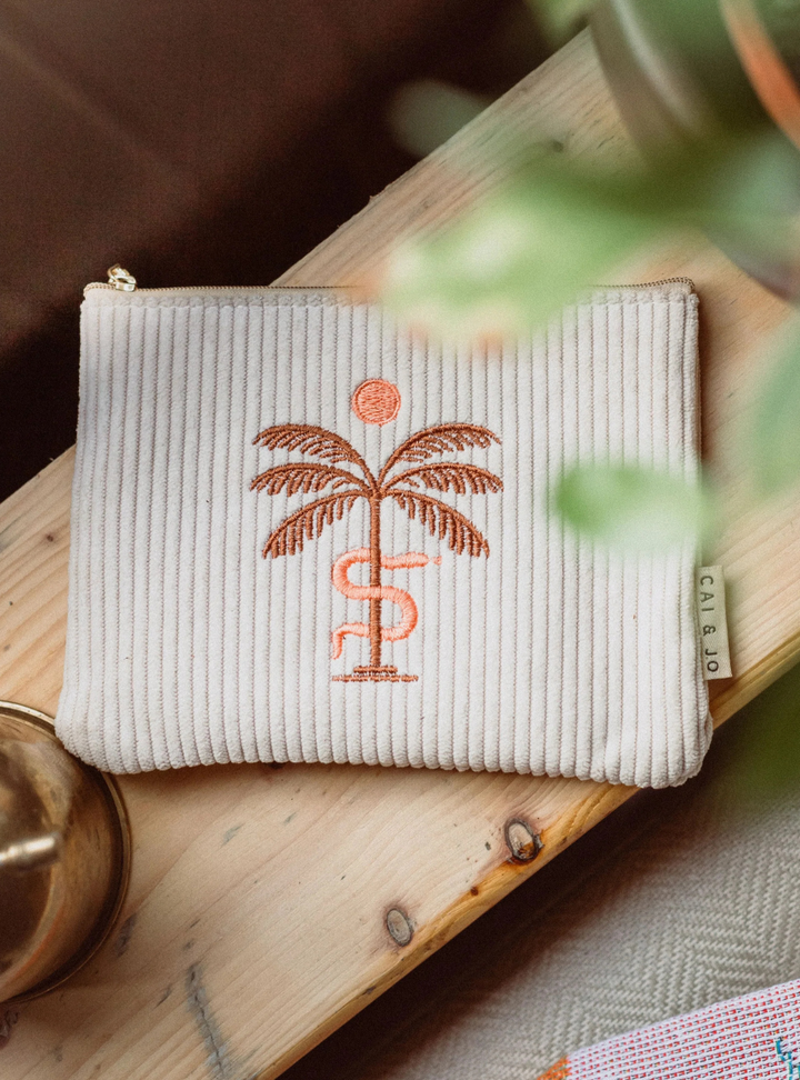 Corduroy Pouch - Stone
