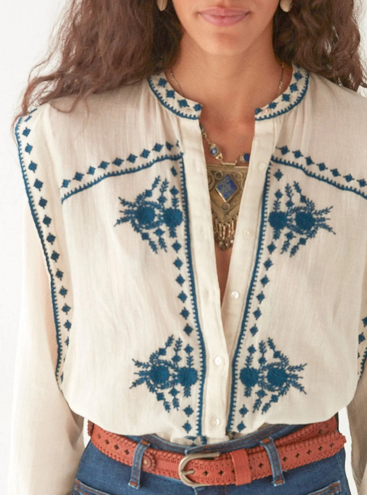 Philippa Blouse - Panna Cotta