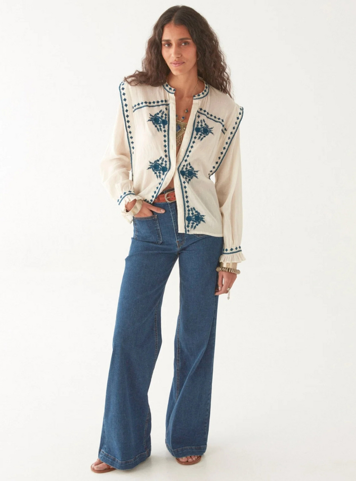 Philippa Blouse - Panna Cotta