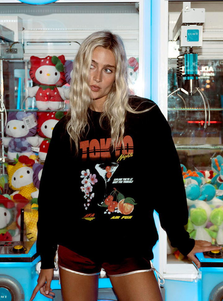 Sea Street Tokyo Nights Crew - Black