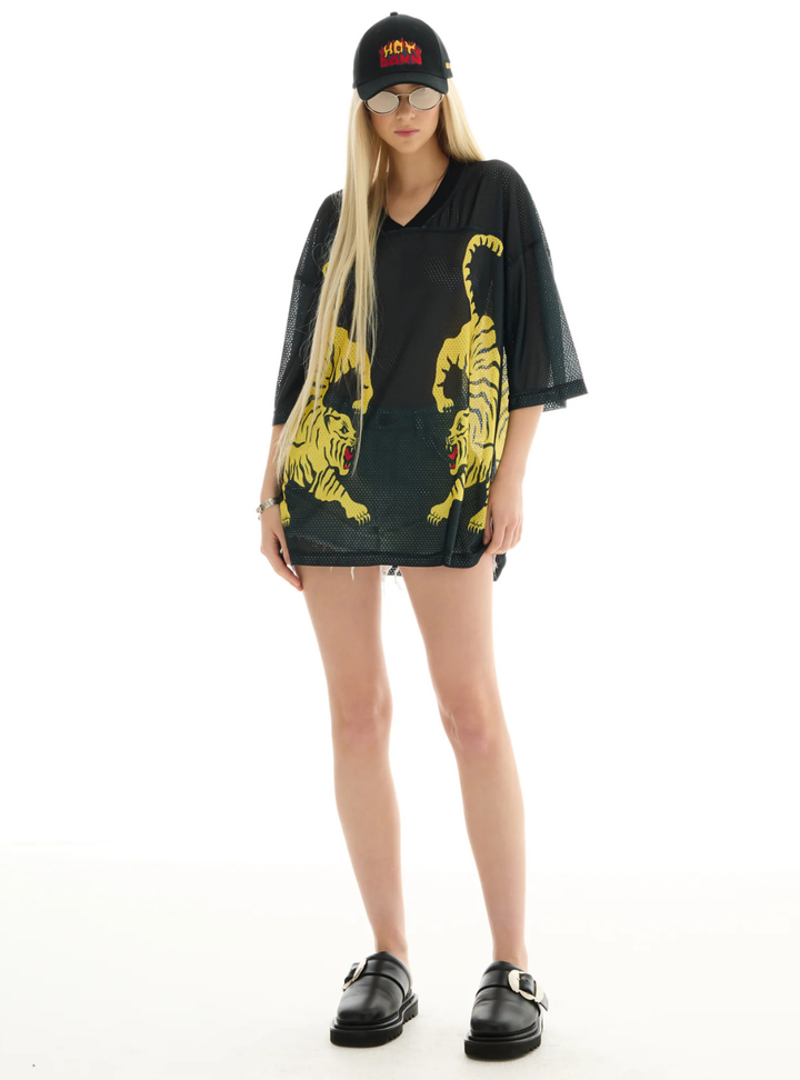 Crouching Tiger Football Jersey - Black