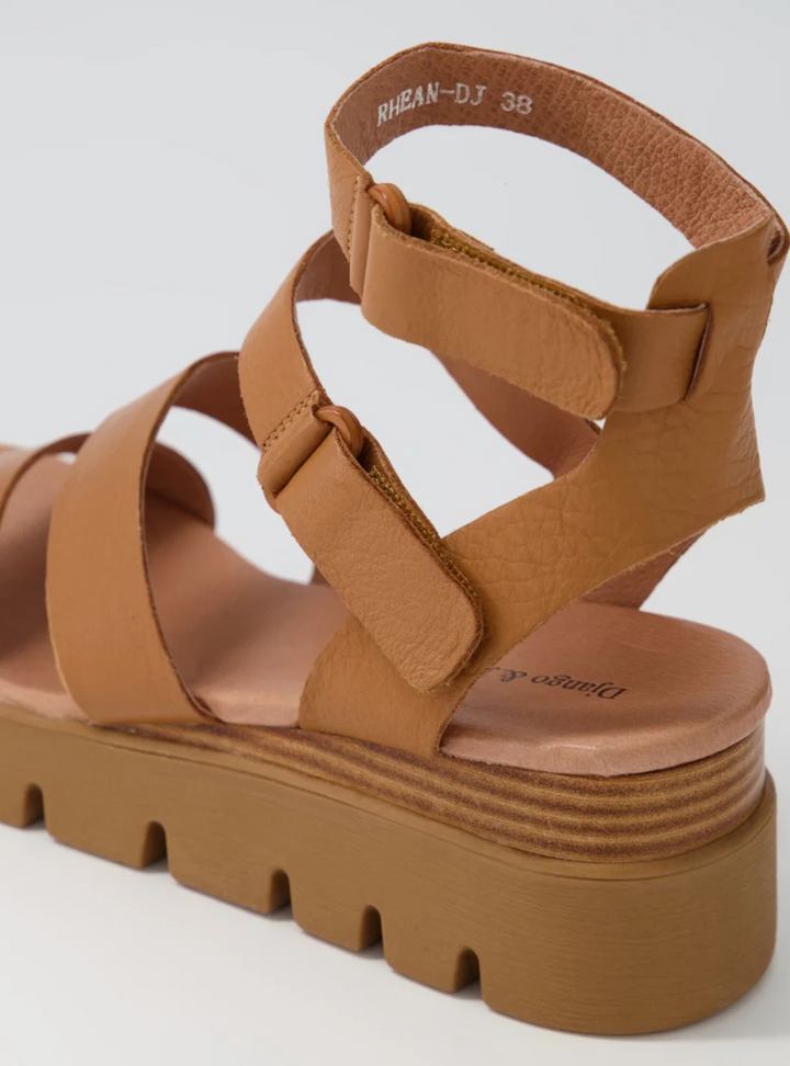 Rhean Sandal - Dark Tan