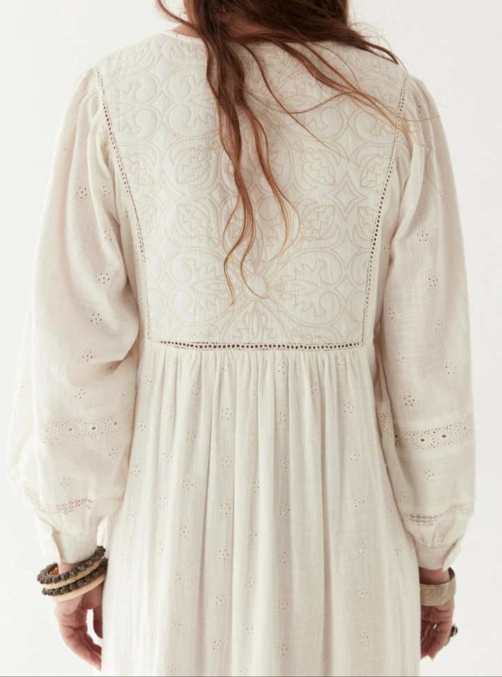 Amalia Dress - Mosaique Ivory