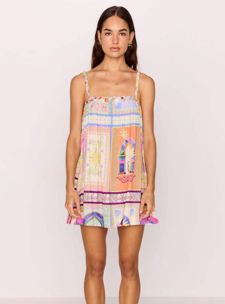 Elysia Babydoll Mini Dress - Paradiso