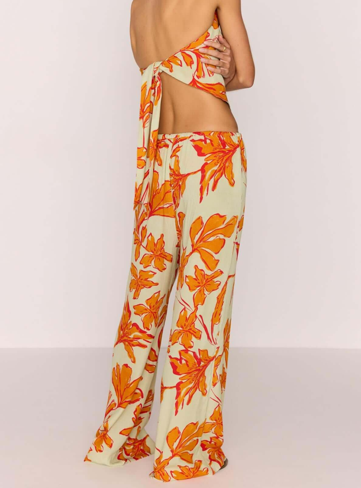 Estelle Drawstring Pant - Mint Floral