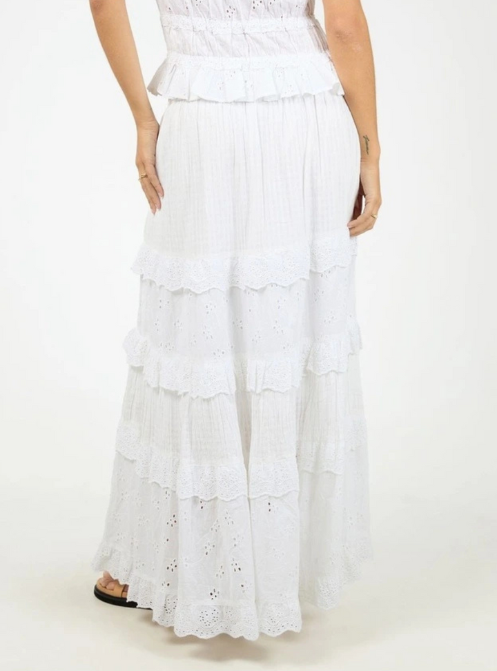 Rain Maxi Skirt - White