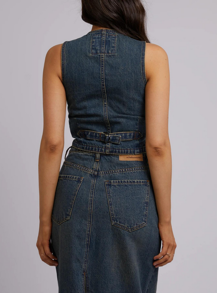 Louie Vest - Dirty Denim