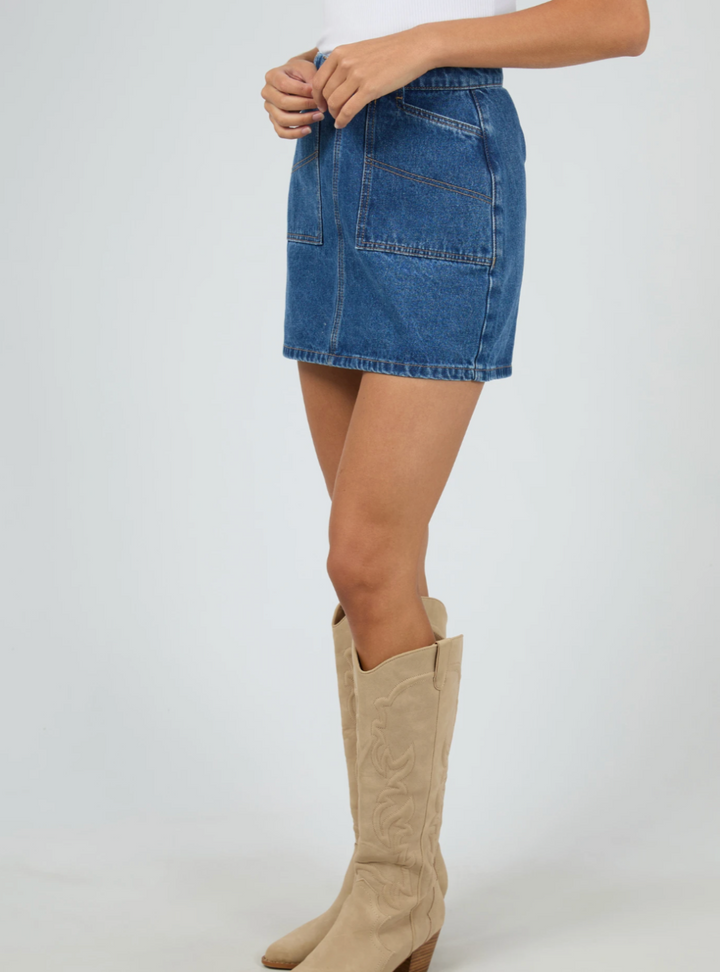 Becca Denim Skirt - Heritage Blue