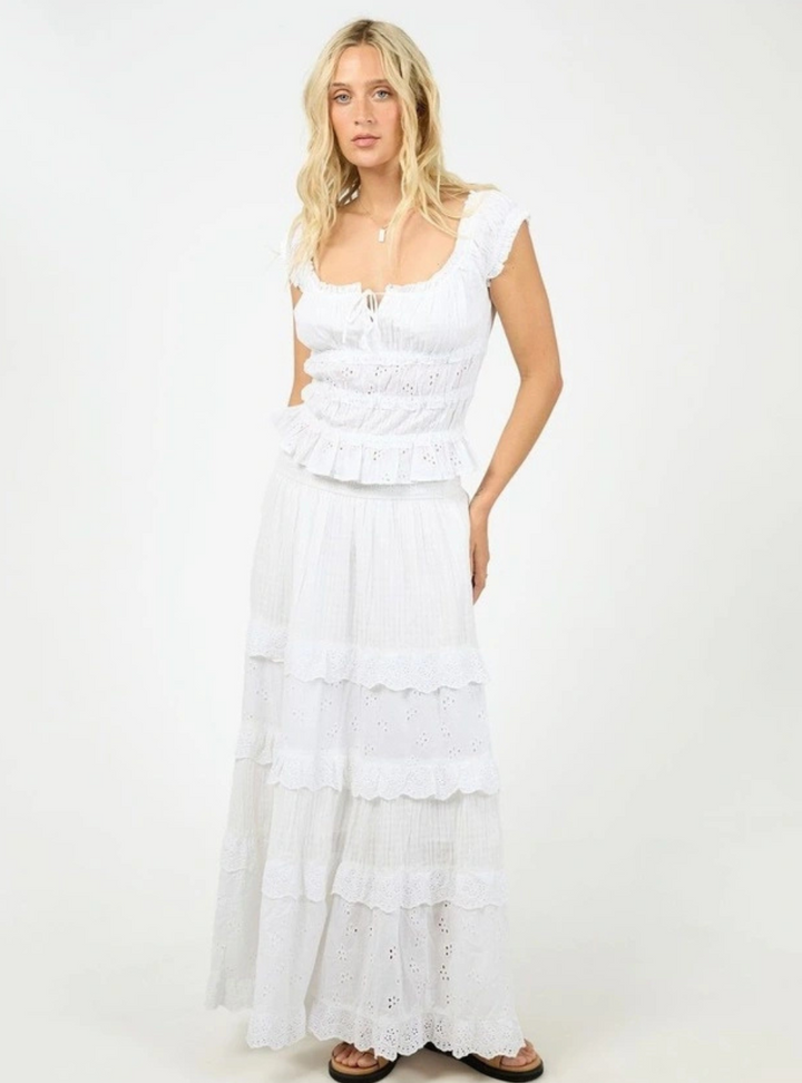Rain Maxi Skirt - White