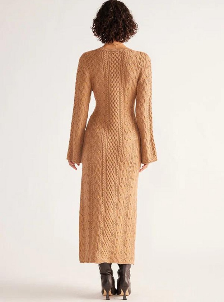 Audrey Knit Maxi Dress - Falafel