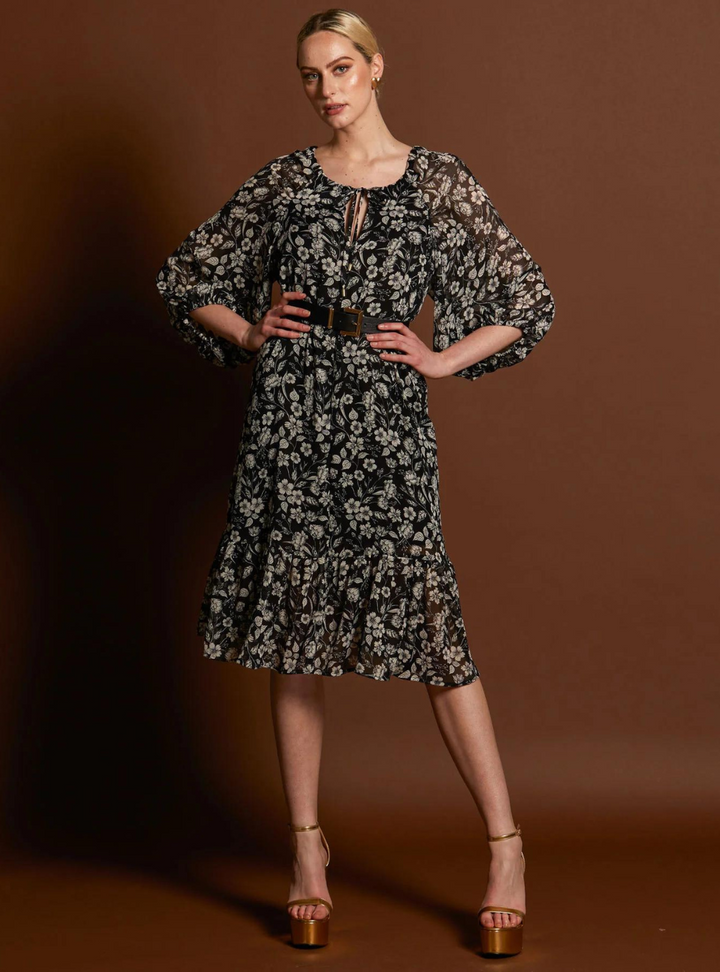 Beautiful Soul Frill Hem Midi Dress