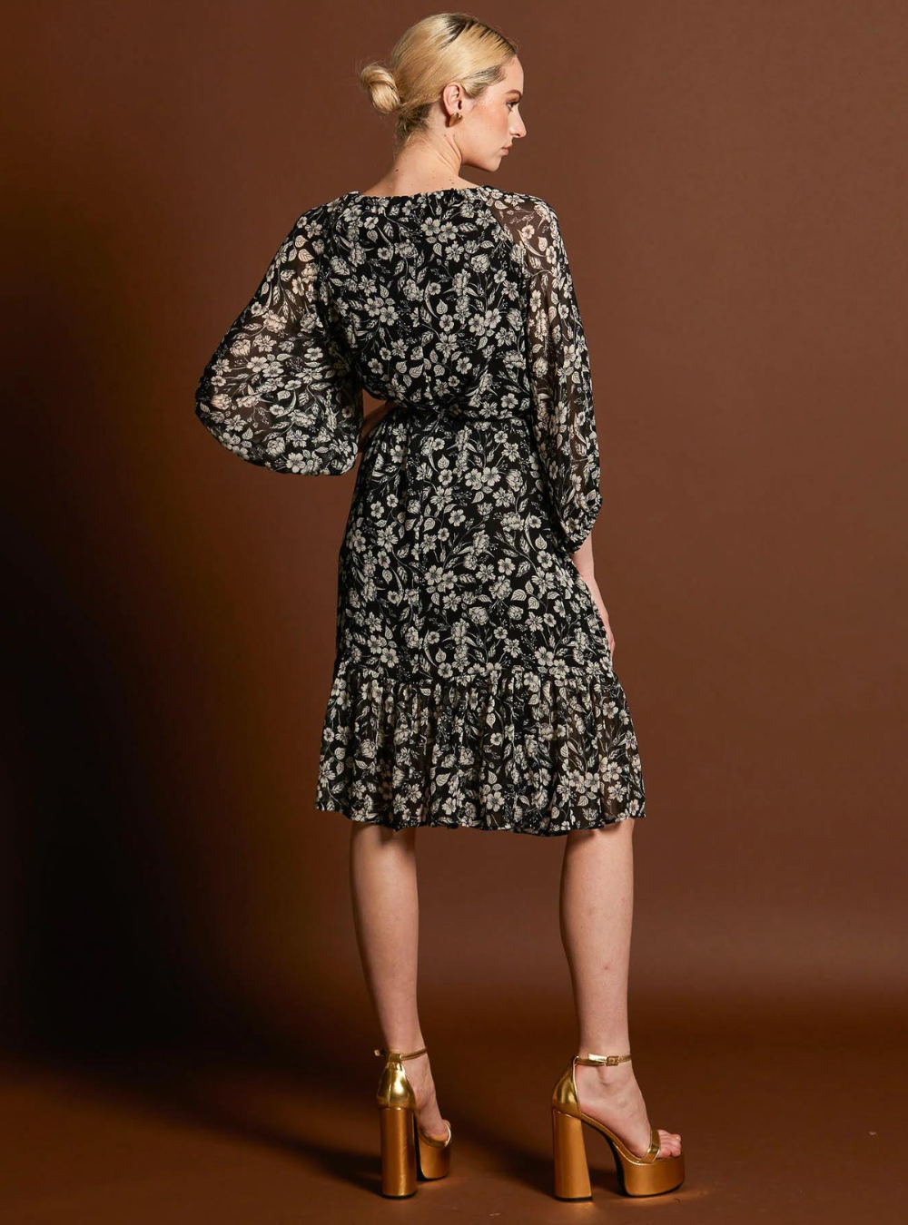 Beautiful Soul Frill Hem Midi Dress