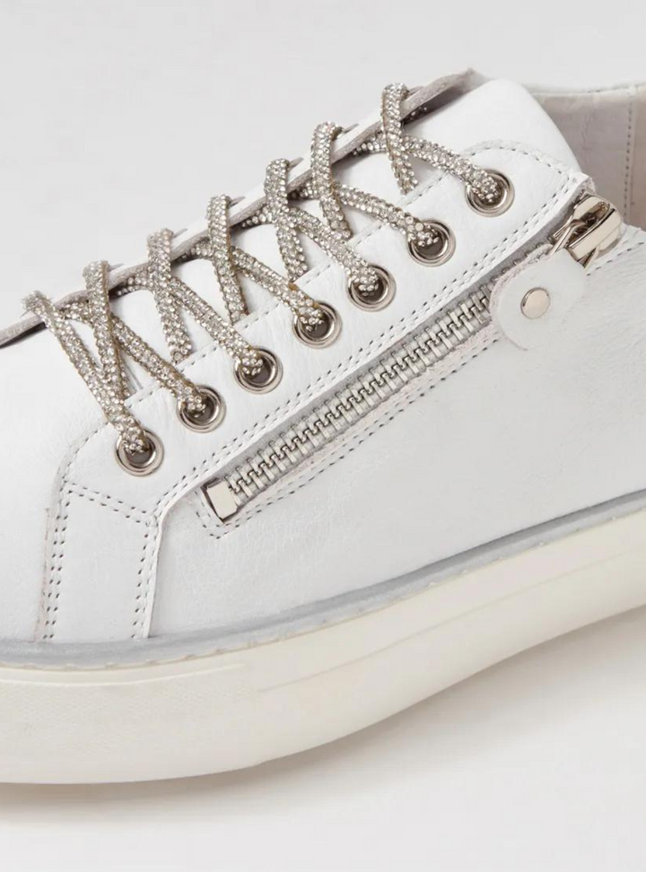 Fedora - White Leather Sneakers